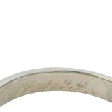 Antique 1929 18kt White Gold Intricate Floral Milgrain Wedding Band Size 6.25