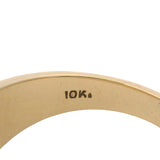 Vintage Solid 10kt Yellow Gold Rectangle Bar Large Signet ID Ring Size 9.5