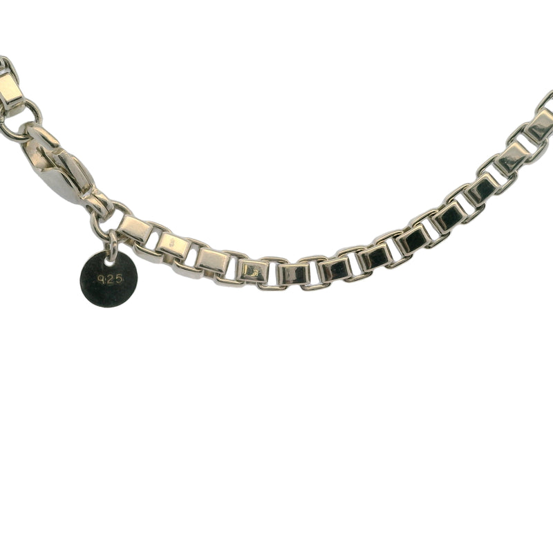 Tiffany & Co Venetian Link 925 Sterling Silver 7.5" Box Chain Bracelet