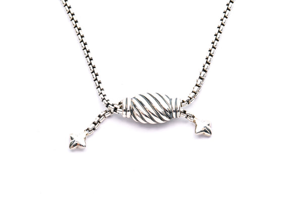 David Yurman 2.5mm Box Link Rolo 925 Sterling Silver DY Bolo 37" Opera Rope Necklace