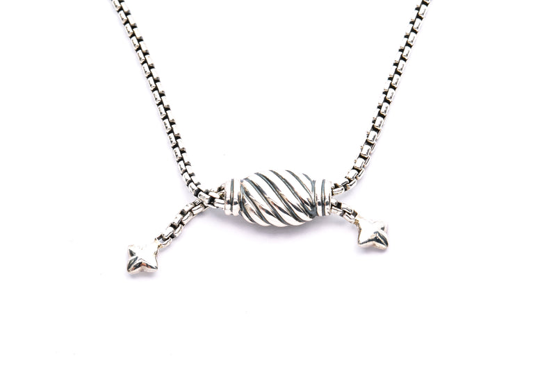 David Yurman 2.5mm Box Link Rolo 925 Sterling Silver DY Bolo 37" Opera Rope Necklace