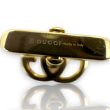 GUCCI Solid 18kt Yellow Gold 16g Running Logo Toggle Cufflinks Made in Arezzo, Italy Fully Hallmarked and Signed
