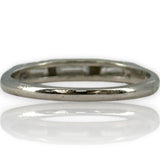 Antique Art Deco Solid 900 Platinum and Baguette Diamond Wedding Band Stackable Ring
