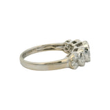 HJ Namdar Solid 14kt White Gold 1.82ctw G/VS Diamond Tiered Cluster Ring Size 7