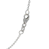 Vintage Solid 14kt White Gold South Sea Pearl and Diamond Drop Pendant 18" Necklace