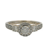 Enchanted Disney Jasmine 1ctw Two Tone 14kt Gold Diamond Engagement Ring Sz 7.5