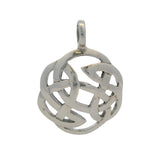 925 Sterling Silver Celtic Knot 30mm Circle Pendant