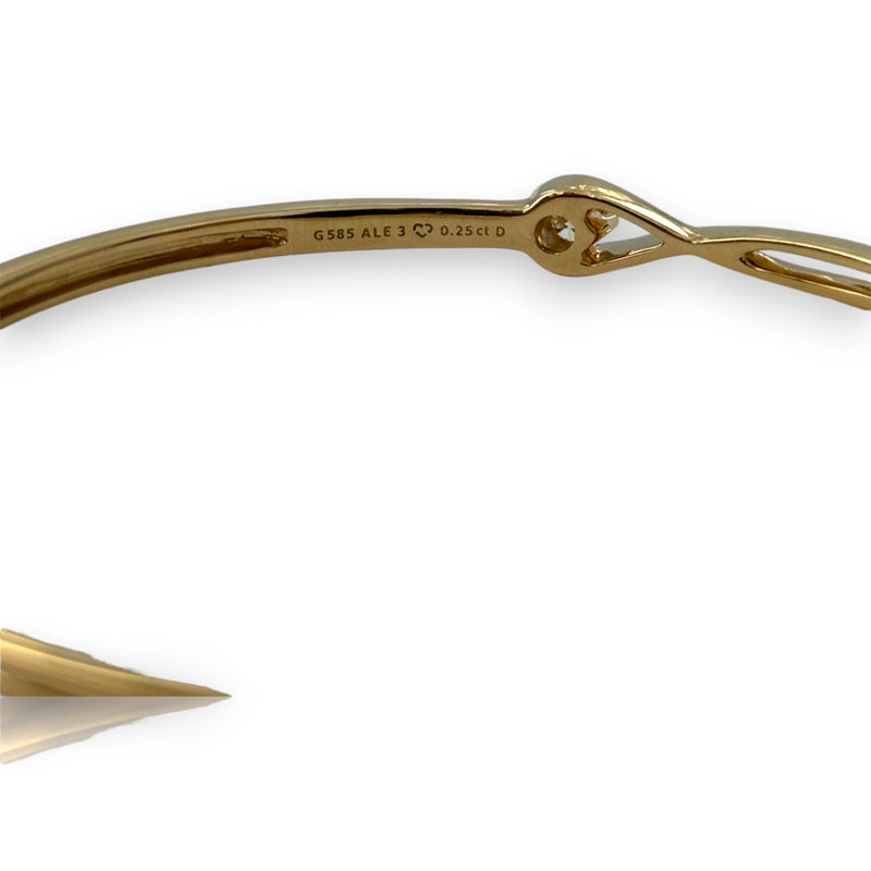 Pandora Infinite Lab-grown Diamond Bangle 0.25ct 14k in Yellow Gold