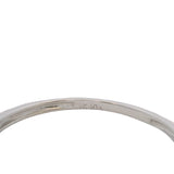 Solid 10kt White Gold and Diamond 1.7mm Thin Stackable Wedding Band Ring Size 7