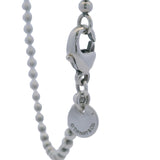 Tiffany & Co 925 Sterling Silver Beaded Ball 34" Chain Necklace