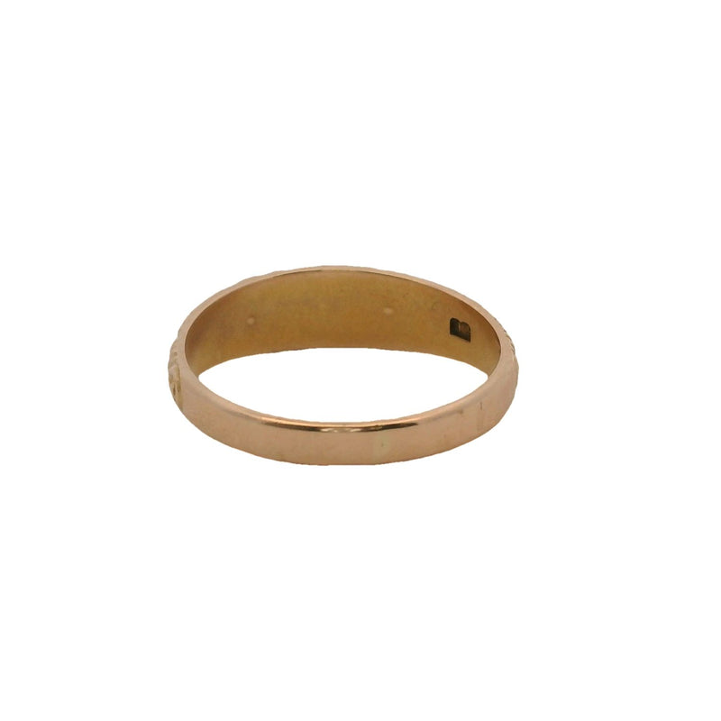 Antique Late Victorian Solid 14kt Yellow Gold Delicate Bohemian Garnet and Seed Pearl Ring Size 4
