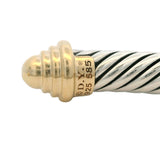 David Yurman 925 Sterling Silver and 14kt Yellow Gold Classic Cable Bracelet 7"