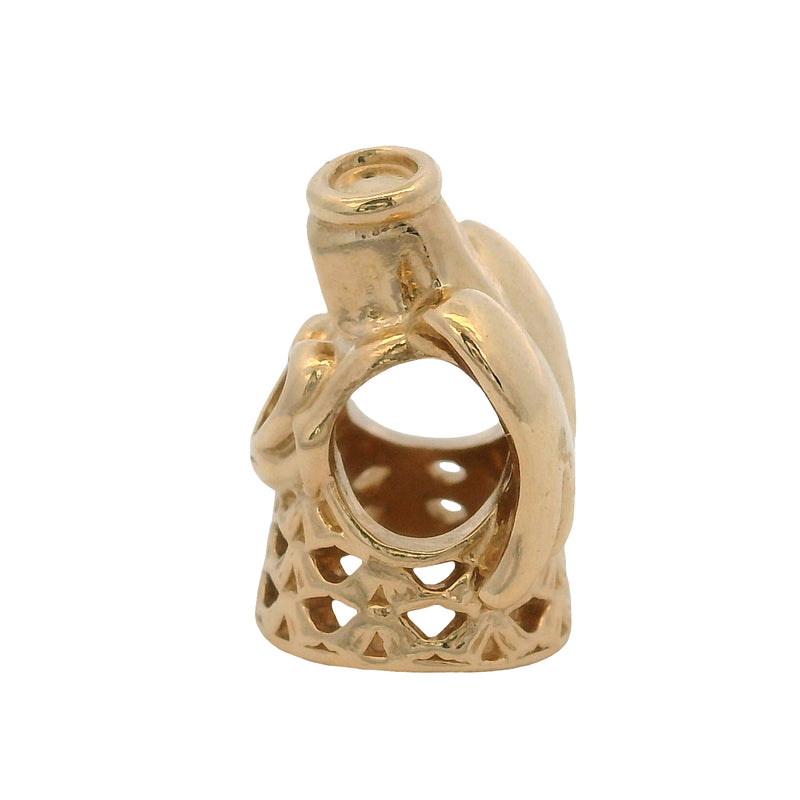 Pandora Solid 14kt Yellow Gold Angel Of Grace Bracelet Slider Charm