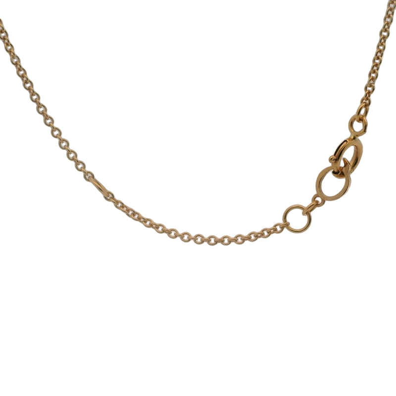 Qeelin Jewelry Solid 18kt Rose Gold Petite Wulu 16" Necklace With Diamonds and Red Agate