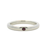 Vintage Tiffany & Co Elsa Peretti 925 Sterling and Ruby Solitaire Ring Size 6
