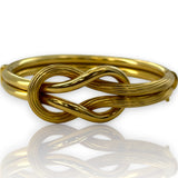 LaLaounis Hercules Knot Hinged Bangle Bracelet In 18K Yellow Gold Made in Greece