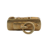 Vintage Solid 14kt Yellow Gold Cable Car Trolley Dangle Charm