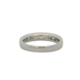 Diana Solid Platinum and 0.54ctw Diamond Half-Eternity Wedding Stackable Band Size 6
