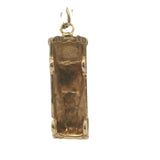 Vintage Solid 14kt Yellow Gold 1940s Jaguar Car Vehicle Large 9.7g Necklace Pendant
