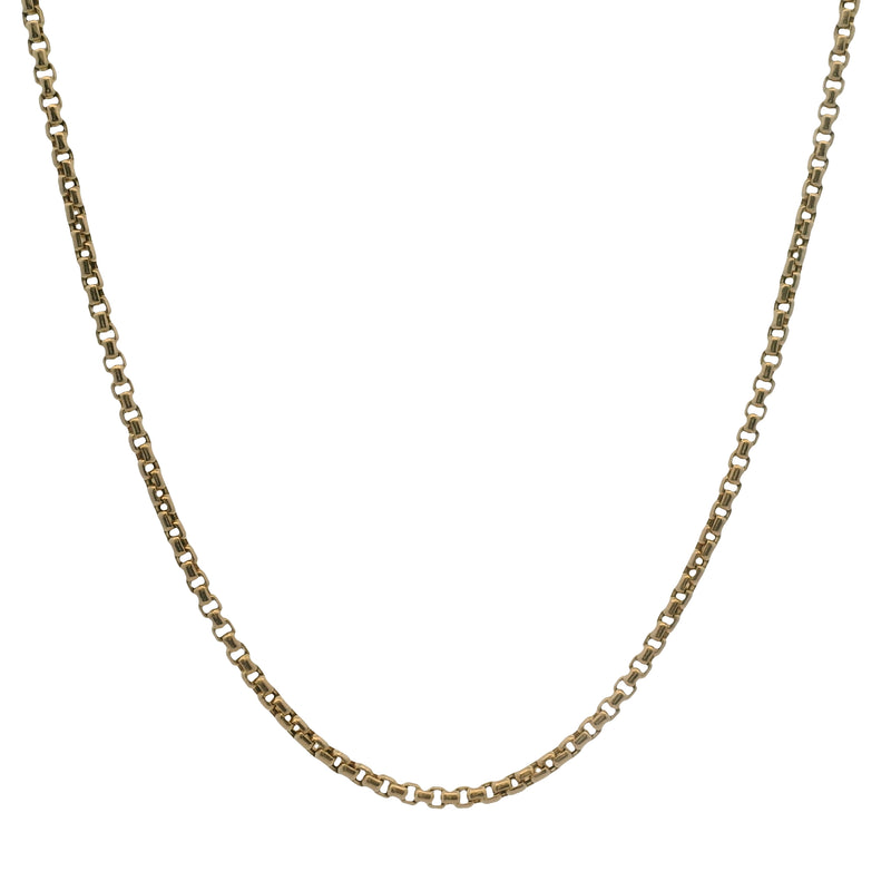 Mejuri Solid 14kt Yellow Gold 22" 2mm Round Box Chain Necklace
