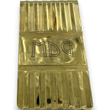 Vintage Tiffany & Co Art Deco Era Solid 14kt Yellow Gold Money Clip Monogrammed "MDG"