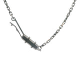 Cartier Solid 18kt White Gold Paved Diamond LOVE Pendant 16.5" Necklace