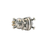 Pandora Retired 925 Sterling Silver and 14kt Crown Queen Bee Slider Charm