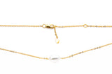 Carla Nancy B Freshwater Pearl Anchor Link 14K 585 Yellow Gold Necklace Pendant