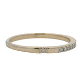 XO Jewels Solid 18kt White Gold and Diamond Half-Eternity Band Ring Size 8.5