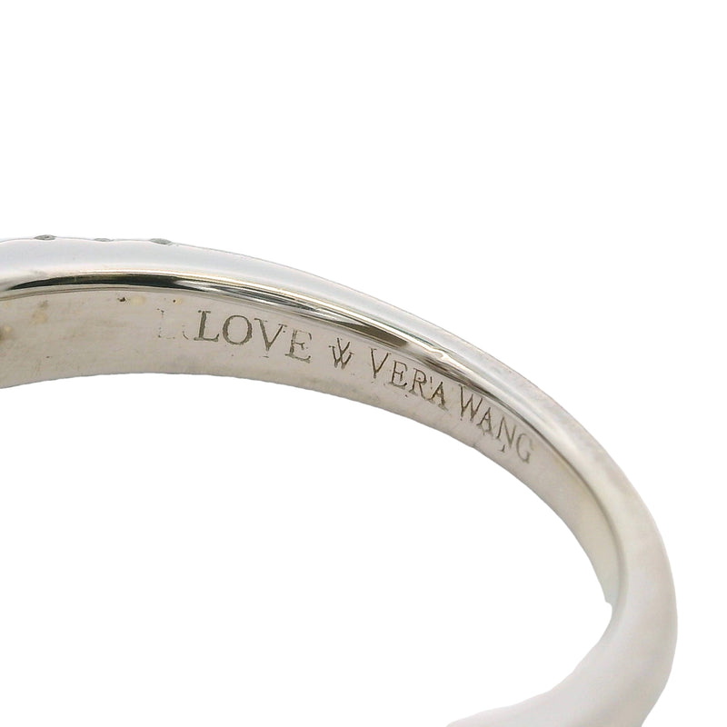 Vera Wang Love 14kt White Gold Double Halo Diamond Solitaire With Split Shank Engagement Ring