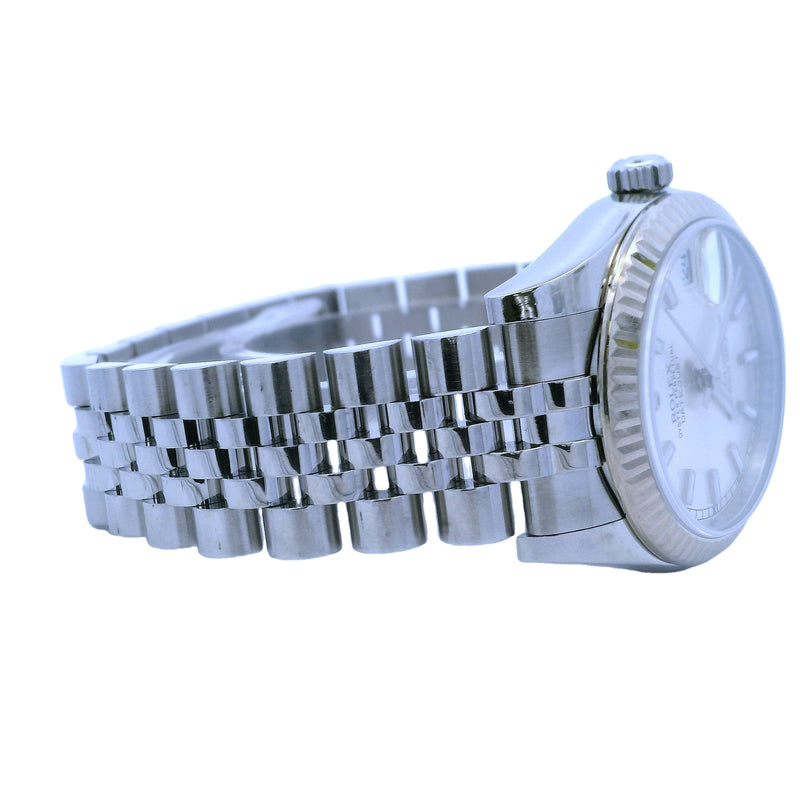 Rolex 178274 Midsize Datejust Silver 31mm Steel Watch