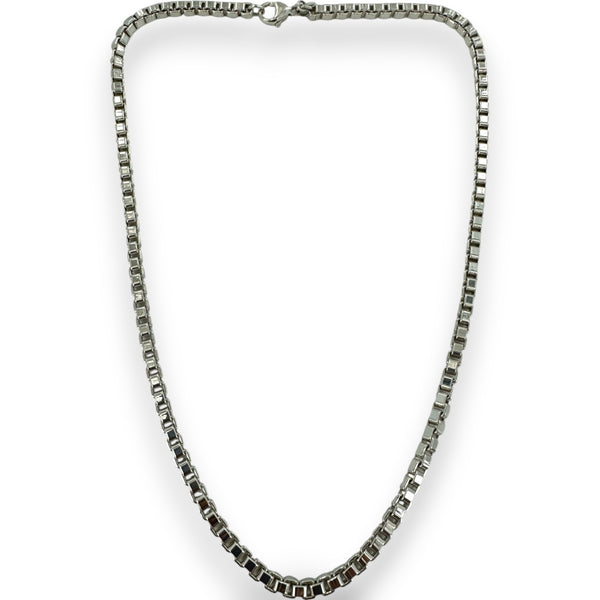 Tiffany & CO 925 Sterling Silver Venetian Box Chain Link Heavy 18" Necklace Chain