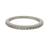 Vera Wang Love 14kt White Gold 1/4ctw Diamond 2mm Stackable Wedding Band Ring