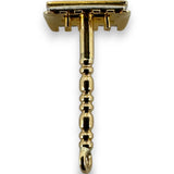 Vintage Rare 14kt Yellow Gold Realistic Shaving Razor Charm with White Gold Blade Detail
