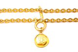 Vintage Givenchy Logo Matte Anchor Link 2 Strand Chain Gold Tone 16.5" Necklace