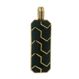 David Yurman Solid 18kt Yellow Gold and Forged Carbon Streamline® Ingot Amulet Pendant