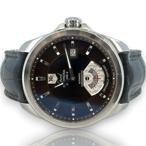 Tag Heuer Grand Carrera WAV511C.FC6224 40mm Steel Leather Watch