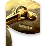 Antique 1900-1930s Tiffany & Co Signed Heavy 20g Solid 14kt Gold Engraved Early Chain Cufflinks