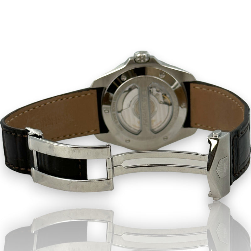 Tag Heuer Grand Carrera WAV511C.FC6224 40mm Steel Leather Watch