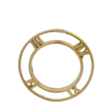 Tiffany & Co 18kt Yellow Gold Large Atlas Roman Numeral Circle Pendant