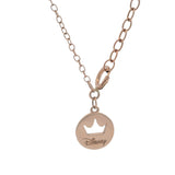 Disney Brand Solid 10kt Rose Gold 19" Cable Chain Necklace