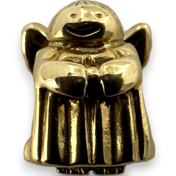 Charm deslizante con espaciador de oro macizo de 14 kt "Ángel de la Esperanza" de Pandora (ALE 585)