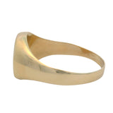 Solid 14kt Yellow Gold 14kt Yellow Gold Blank Oval Signet Ring Size 7