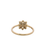 Pandora Solid 14kt Yellow Gold and Cubic Zirconia Lace Botanique Ring Size 7.5