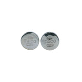 Tiffany & Co 1837 Collection 925 Sterling Silver Concave Round Button Cufflinks