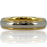 Tiffany and Co 1995 Two-Tone 950 Platinum and 18kt Yellow Gold Wedding Band