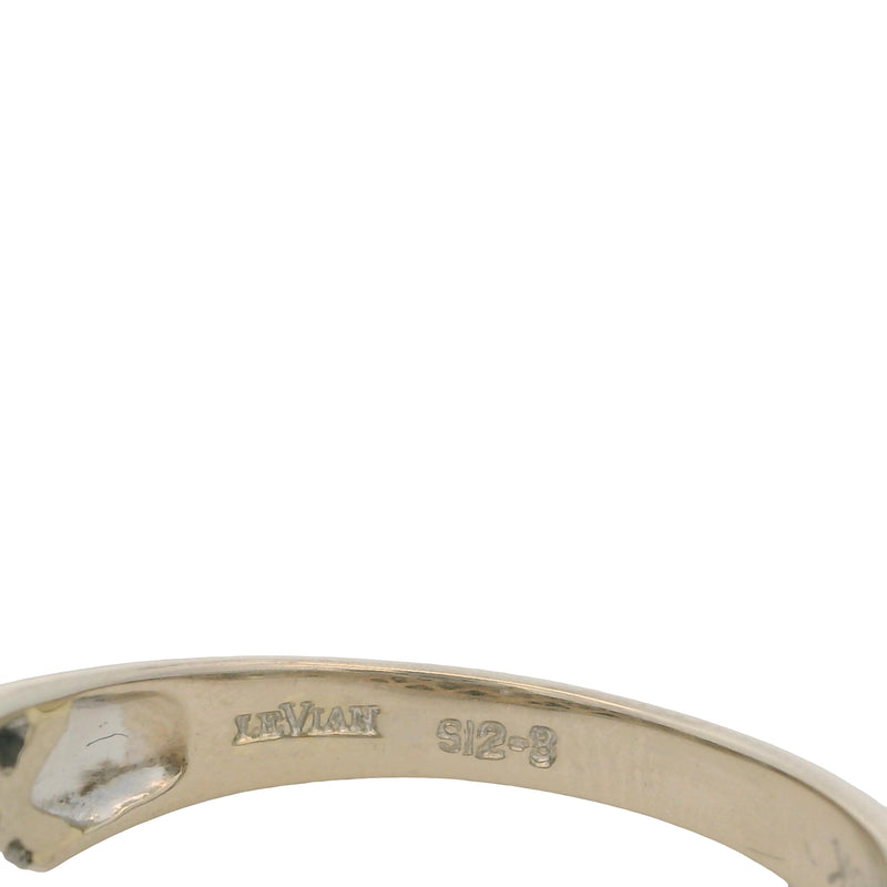 LeVian Solid 18kt White Gold and Baguette and Round 1.91ctw Diamond Cluster Ring Size 9.75