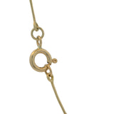 Elaine Chong Solid 18kt Yellow Gold and Aventurine Quartz Large Moving Evil Eye Pendant 19.5" Necklace