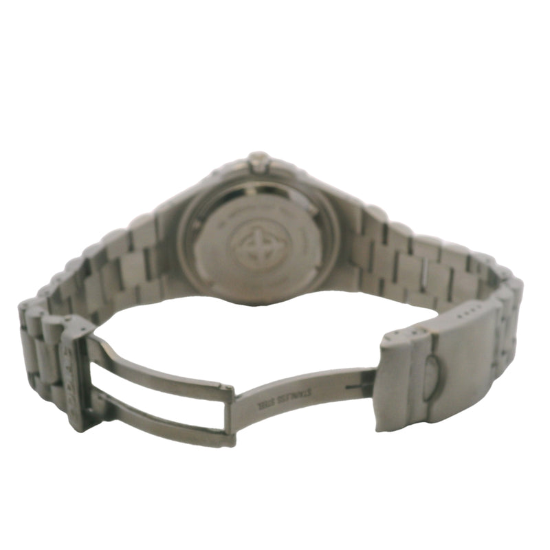 Zodiac Sea Ghost Z02404 Orange Bezel 38.5mm Grey Dial Steel Watch