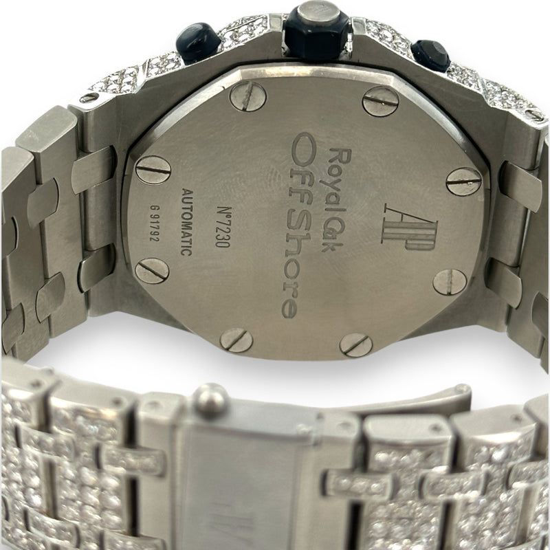Audemars Piguet Royal Oak Offshore 25721ST Blue Dial 42mm Diamond Watch